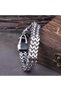 Thor Scandinavian Wolf Nordic Back & Freki Odin Men's 316l Steel Bracelet - 5