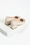 Beige Chain Detail Women's Heeled Shoes - 3