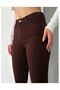Skinny Brown Skinny Leg High Waist - 4