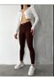 Skinny Brown Skinny Leg High Waist - 3