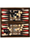Wooden Backgammon Set, Solid Mother-of-Pearl Backgammon Set, Wooden Mother-of-Pearl Backgammon Set, 50*50 cm Large Size - 3