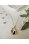 Special Design Women's Blackening Gold Chain Necklace with Cat Figure - 3