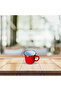 Enamel Enamel Mug Cup 550 Cc (RED-YELLOW-GREEN-WATER GREEN) 1 Red Soft Drink Cup 500 - 599 - 2