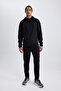 Fit Slim Fit Elastic Waist Pocketed Straight Leg Jogger Sweatpants S3309Az24Sp - 3
