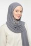 Women's Hijab Hijab Bonnet Chiffon Shawl Dark Gray