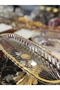 Footed Gilded 33cm Serving Plate Very Useful - 4