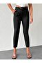 Women's Belted Black Pants High Waist - 4