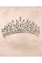 Rio Model Bridal Henna Crown Princess Wedding Crown Special Costume Crown for Party Nights Silver - 4
