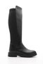 Women's Daily Boots Elastic Stretch Above Knee Black - 5