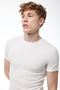 Ecru Short Sleeve Round Neck Men's Thermal Top Underwear 606 - 3