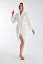Lace Bamboo Cotton Curl Bathrobe - 2