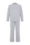Gray Piping and Pocket Detail Printed Knitted Pajama Set Tbbaw24Ai00038 - 8