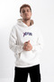 Unisex Oversize YEAH! Kapüşonlu Sweatshirt