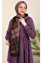 Hijabchi Plaid Patterned Medina Silk Shawl