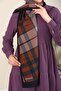 Hijabchi Plaid Patterned Medina Silk Shawl - 4