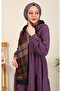 Hijabchi Plaid Patterned Medina Silk Shawl - 3
