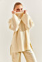 Women's Cream Turtleneck Knitwear Sweater 20234515 - 6