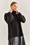 Women's Black Turtleneck Knitwear Sweater 20234515 - 7