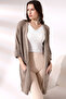 Women's Brown Oversize Model Long Pocket Knitwear Cardigan - 2