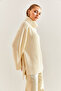 Women's Cream Turtleneck Knitwear Sweater 20234515 - 2