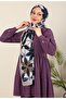Lotus Patterned Shawl Medina Silk - Black New Collections