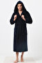 Hooded Raschel Thick Men's Dressing Gown - 3