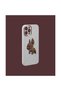 حافظة هاتف بيضاء منقوشة ثلاثية الأبعاد - DK117 - iPhone 12 - 3