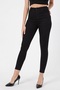 Jenx Black High Waist Comfort Skinny Narrow Leg Jeans Non-Fading Black