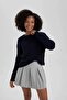 H6905Az/Nv58 Defacto Women's Sweater Navy