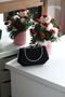 Women's Black Evening Dress Bag with Handle Detail - 2