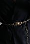 Gold Chain Belt with Gold Metal Lion Buckle and Dangle Chain 1829 - 5
