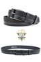 Special Boxed |   Premium 1Oo% Genuine Leather |   Men's Denim Fabric Trouser Belt |   Italian Leather Belt - 4