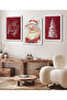 3 Piece Framed Painting Set Christmas Serial Poster Painting Hpn168