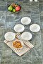 Luxury 6-Piece 13.5 cm Porcelain Lyon Bowl Serving Presentation Cookie Set