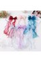 Long Tulle Bow Buckle Women's Hair Accessory with Clip - 5