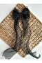 Long Tulle Bow Buckle Women's Hair Accessory with Clip - 3