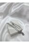 Steel Round Detailed Plain Chain Necklace (Silver Color) - 3