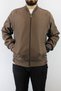 Men's Brown Collarless Classic Bonded Coat - 2