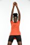 Women's Light Terracotta Color Viscose Fabric Crew Neck Slit T-shirt - 2