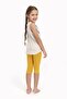 Girl's Yellow Tights Capri Set - 2