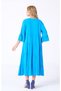 Women's Turquoise Flywheel Sleeves Authentic Dress - 5