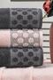 Point Anthracite Powder Hand and Face Towel Set 50X90 cm Set of 4 - 2