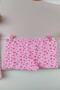 Baby Girl Pink Floral Strappy Cotton Undershirt Boxer Panties Underwear Set - 3