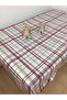 Gray Purple Lined Erasable PVC Oilcloth Tablecloth