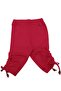 Girl's Knee-Length Combed Cotton Capri Tights with Side Drawstring Detail - 2