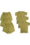 Men's Khaki Bottom Top Suit Soldier Pack of 3