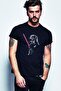 Darth Vader Fun Printed Black Men's Knitted Tshirt