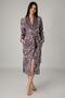 Women's Dried Rose Yarn Dyed Bamboo Cotton Dressing Gown