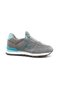 Peru Genuine Suede Leather Women's Gray Turquoise Casual Sports Shoes - 2