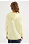Women's Yellow Oversize Fit Hooded Sweatshirt - 4